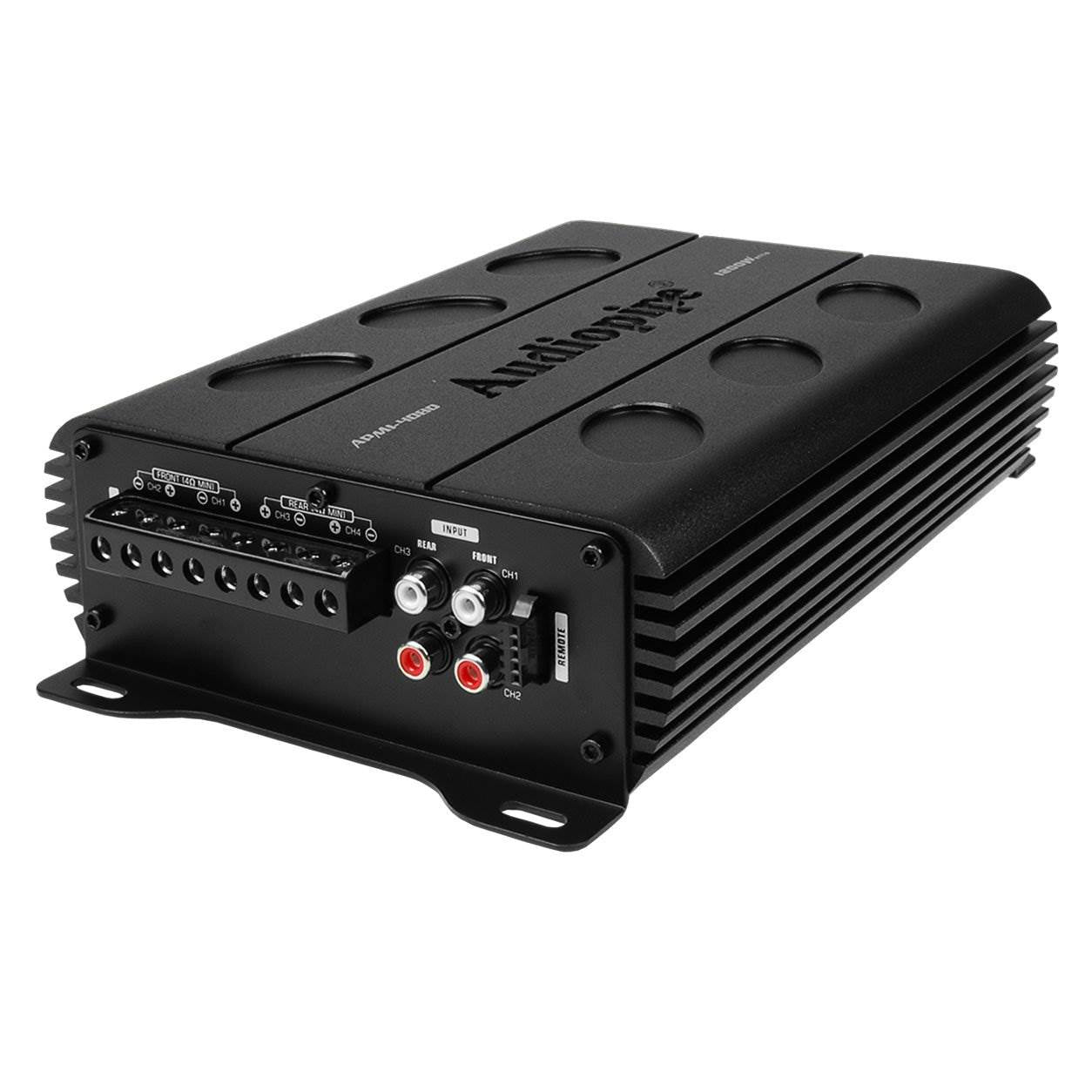 Audiopipe APMI-4080 1200W Amp Car Audio Speaker Amplifier + 8-Gauge Wiring Kit