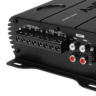 Audiopipe APMI-4080 1200W Amp Car Audio Speaker Amplifier + 8-Gauge Wiring Kit