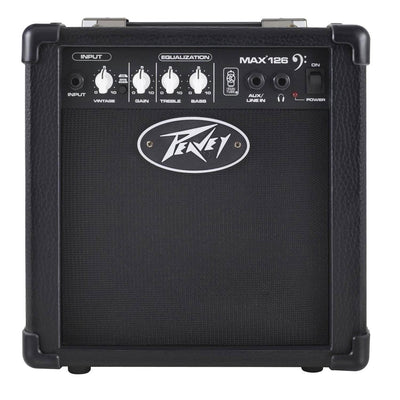 Peavey Max 126 6.5" Compact Vented 10W Bass Guitar Combo Amp + 10' Cable