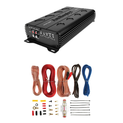 Audiopipe APMI-1300 1000W Mono Amp 1 Ohm Stable Car Audio Amplifier + Wiring Kit