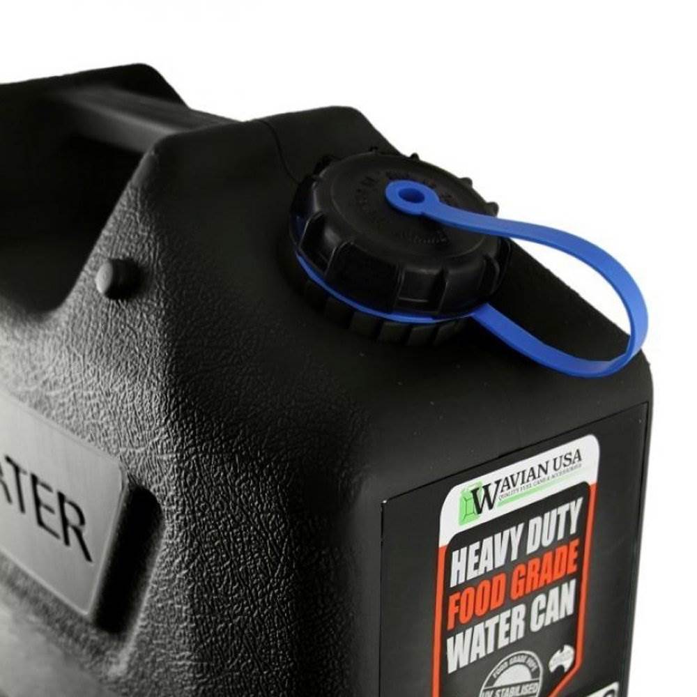 Wavian USA 5 Gal Plastic Water Jug Can with 5 Gal 20L Jerry Can Mounting System - VMInnovations