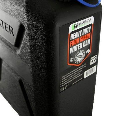 Wavian USA 5 Gal Plastic Water Jug Can with 5 Gal 20L Jerry Can Mounting System - VMInnovations