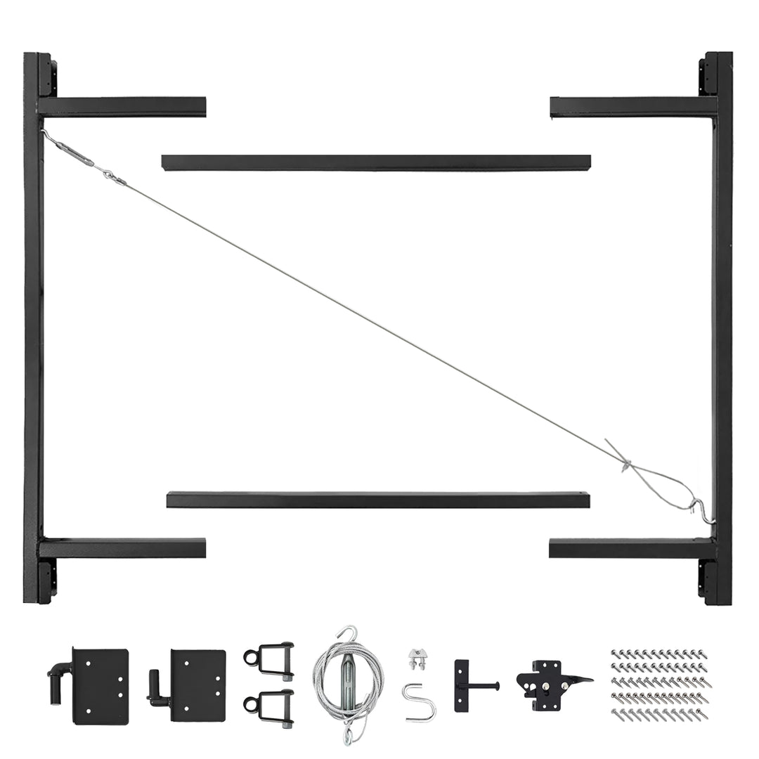 Adjust-A-Gate Steel Frame Gate Building Kit, 36"-60" Wide Opening Up To 5' High - VMInnovations