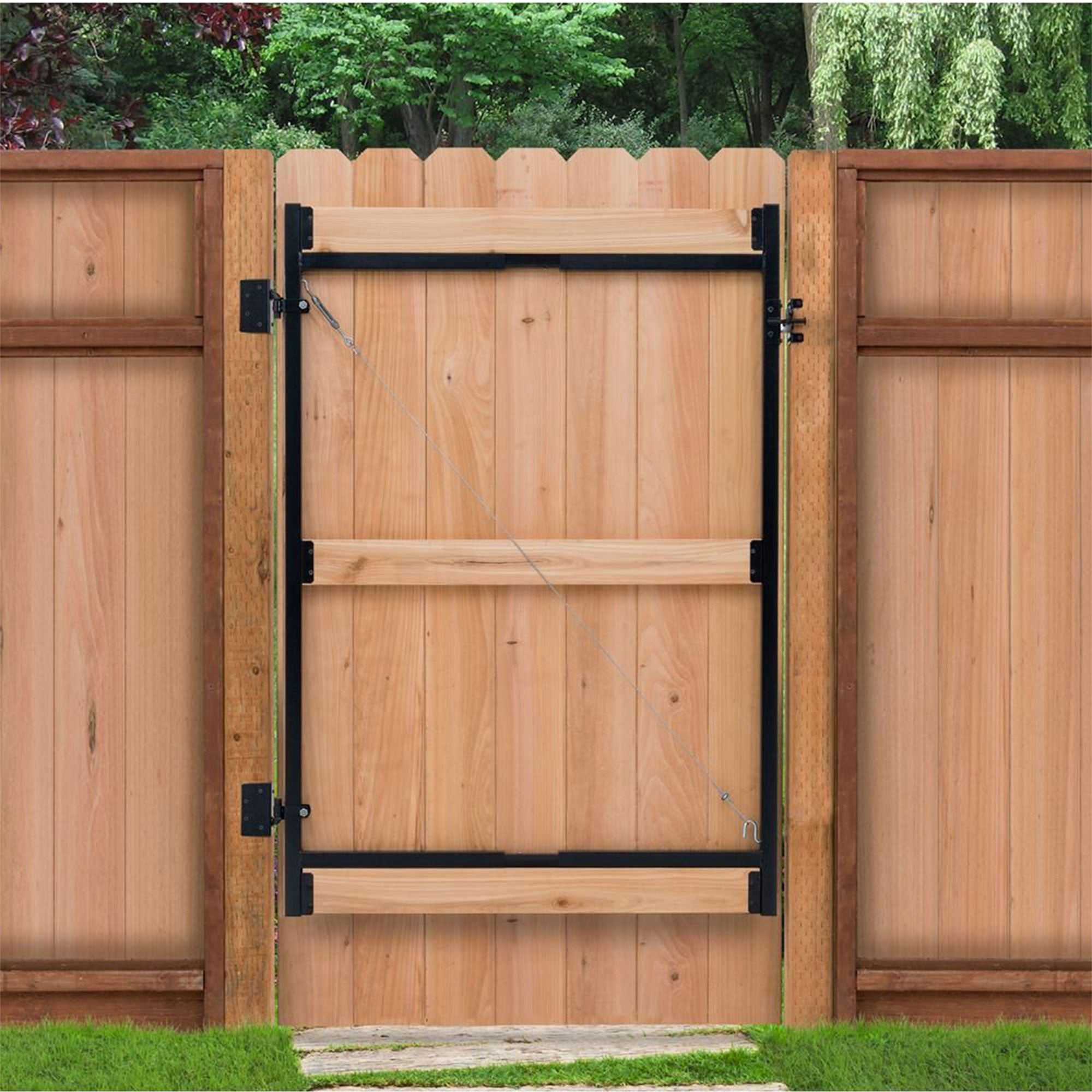 Adjust-A-Gate Steel Frame Gate Building Kit, 36"-60" Wide Opening 7' High (Used) - VMInnovations