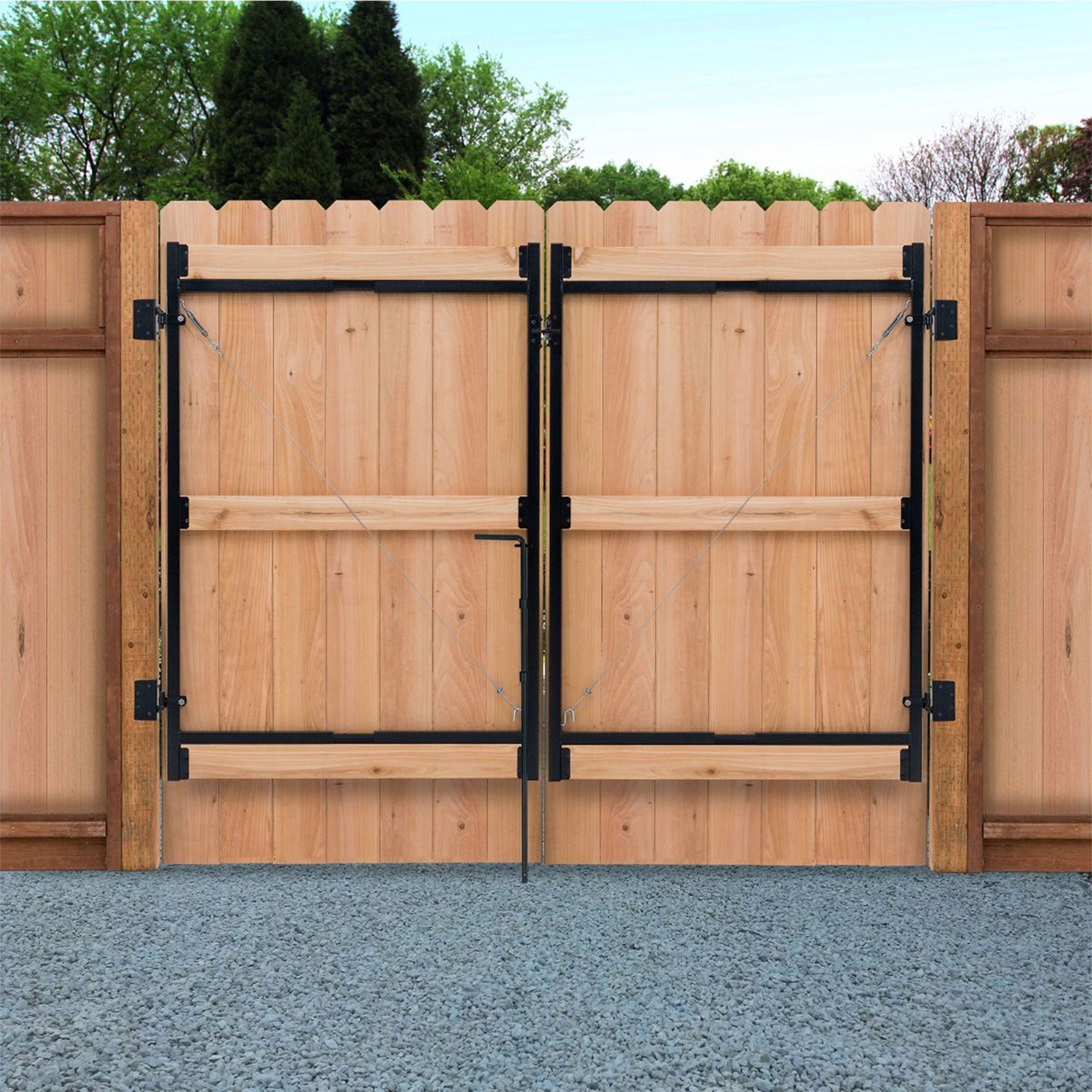 Adjust-A-Gate Steel Frame Gate Building Kit, 36"-60" Wide Opening 7' High (Used) - VMInnovations