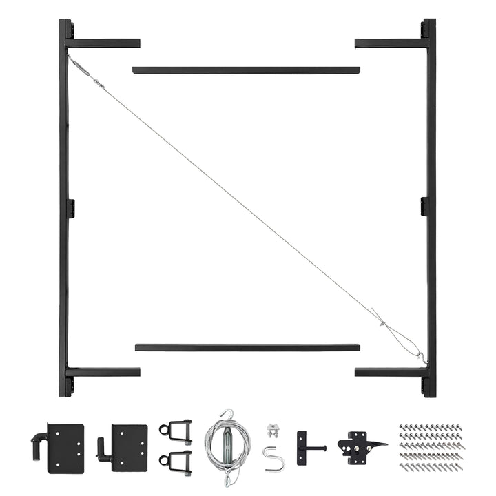 Adjust-A-Gate Steel Frame Gate Building Kit, 36"-60" Wide 7' High (For Parts)