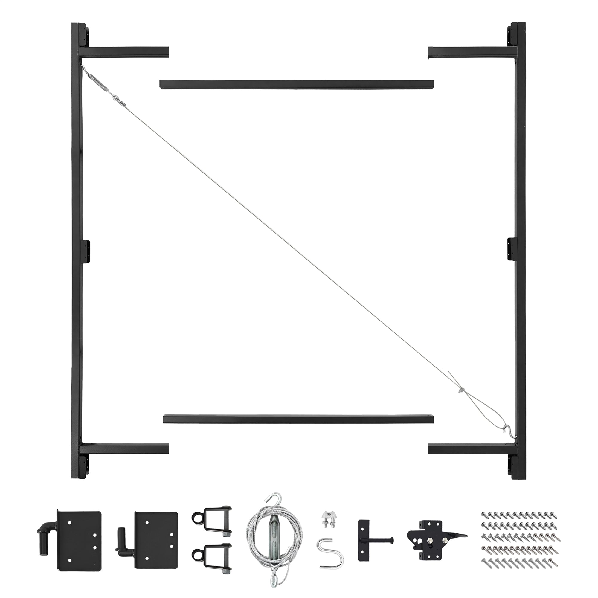 Adjust-A-Gate Steel Frame Gate Building Kit, 36"-60" Wide 7' High (For Parts) - VMInnovations