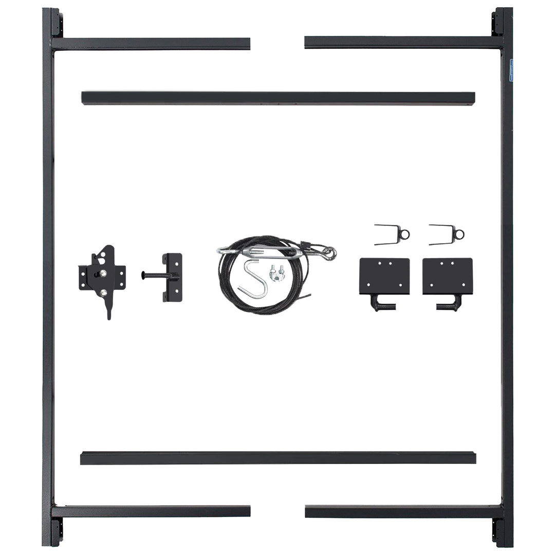 Adjust-A-Gate Steel Frame Gate Building Kit, 60"- 96" Wide Opening Up To 5' High