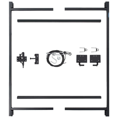 Adjust-A-Gate Steel Frame Gate Building Kit, 60"-96 Inch Wide Opening (2 Pack)
