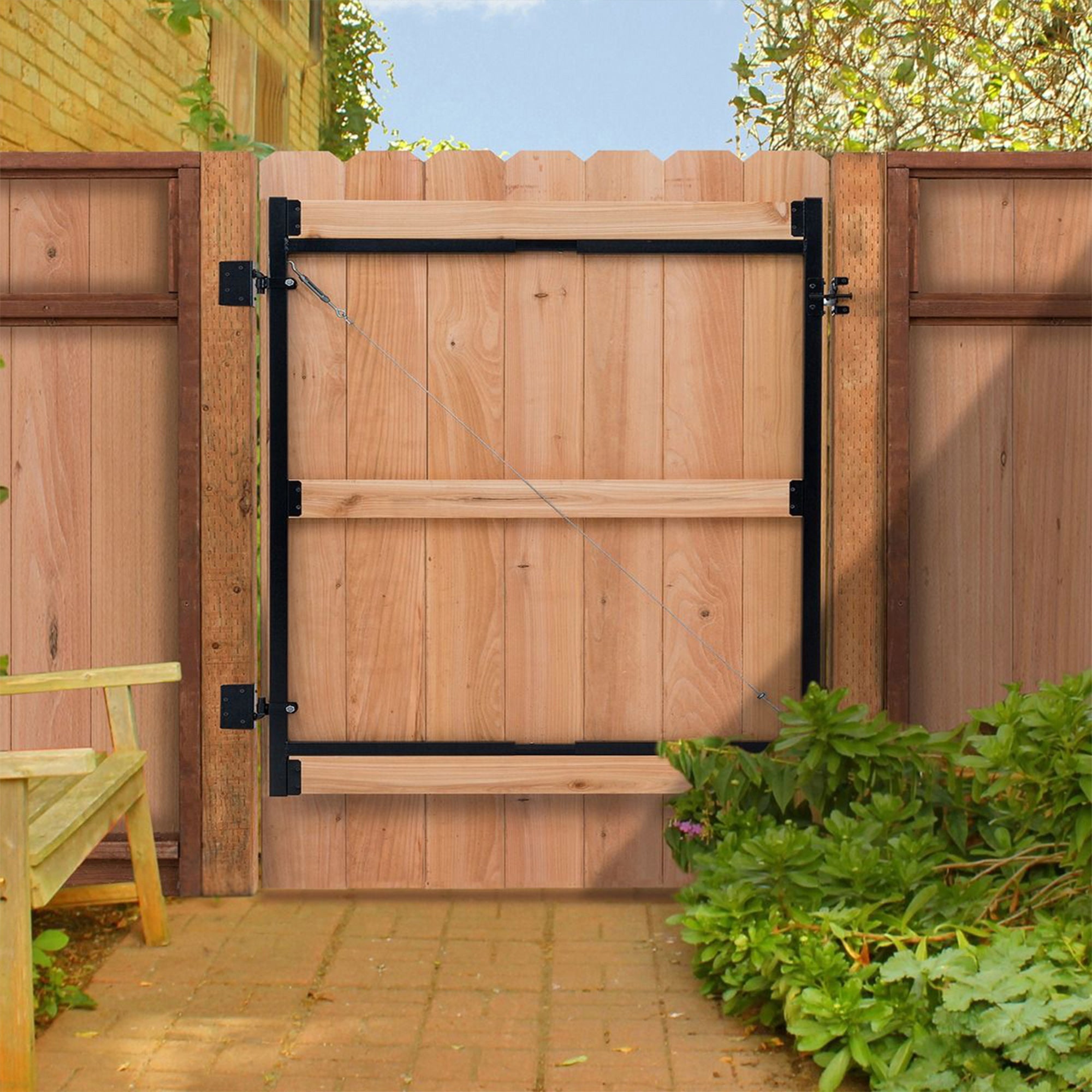 Adjust-A-Gate Steel Frame Gate Building Kit, 60-96" Wide Opening Up To 6' (Used) - VMInnovations
