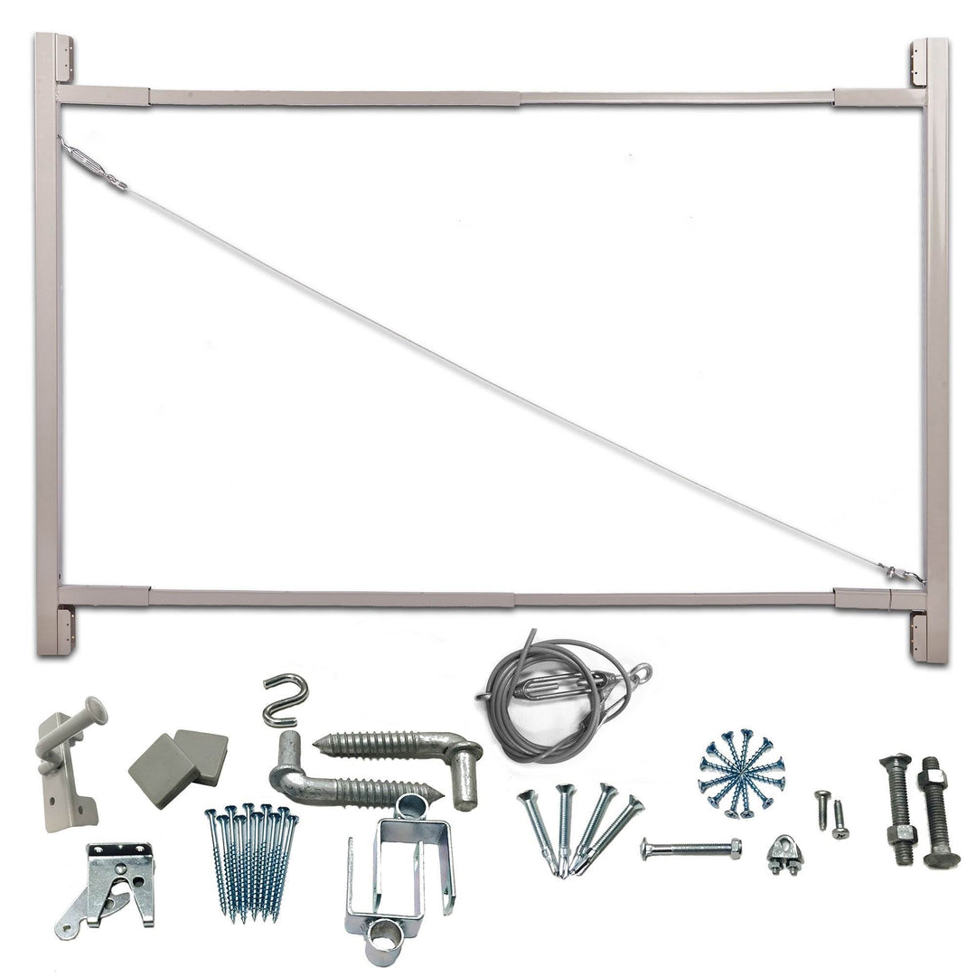 Adjust-A-Gate Steel Frame Gate Building Kit, 36"-72", Up To 6' High (Open Box)