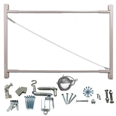 Adjust-A-Gate Steel Frame Gate Kit, 36"-72" Wide Opening Up To 6' High(Open Box) - VMInnovations