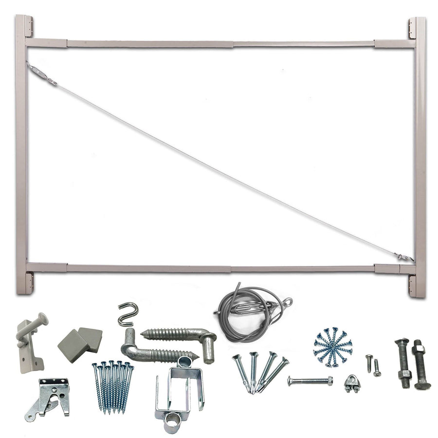 Adjust-A-Gate Steel Frame Gate Building Kit, 36"-72" Opening Up To 6' High(Used) - VMInnovations