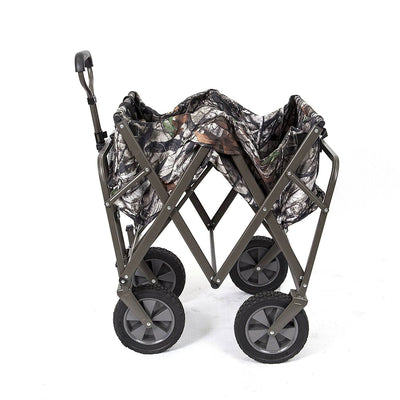 Mac Sports Folding Outdoor Garden Utility Wagon Cart, Camouflage (Open Box)