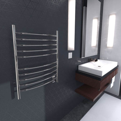 Amba Radiant Hardwired Curved 10 Bar Electric Bathroom Towel Warmer (Used)