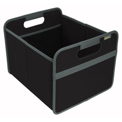 Meori Classic Collection 6.5 Gallon Medium Foldable Home Storage Box, Lava Black