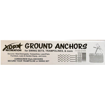 XDP Recreation Swing Set Trampoline & Patio Furniture Metal Ground Anchor Kit