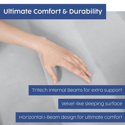 Sealy 16 Inch Inflatable Mattress Queen Airbed w/ Built-In AC Air Pump (Used) - VMInnovations
