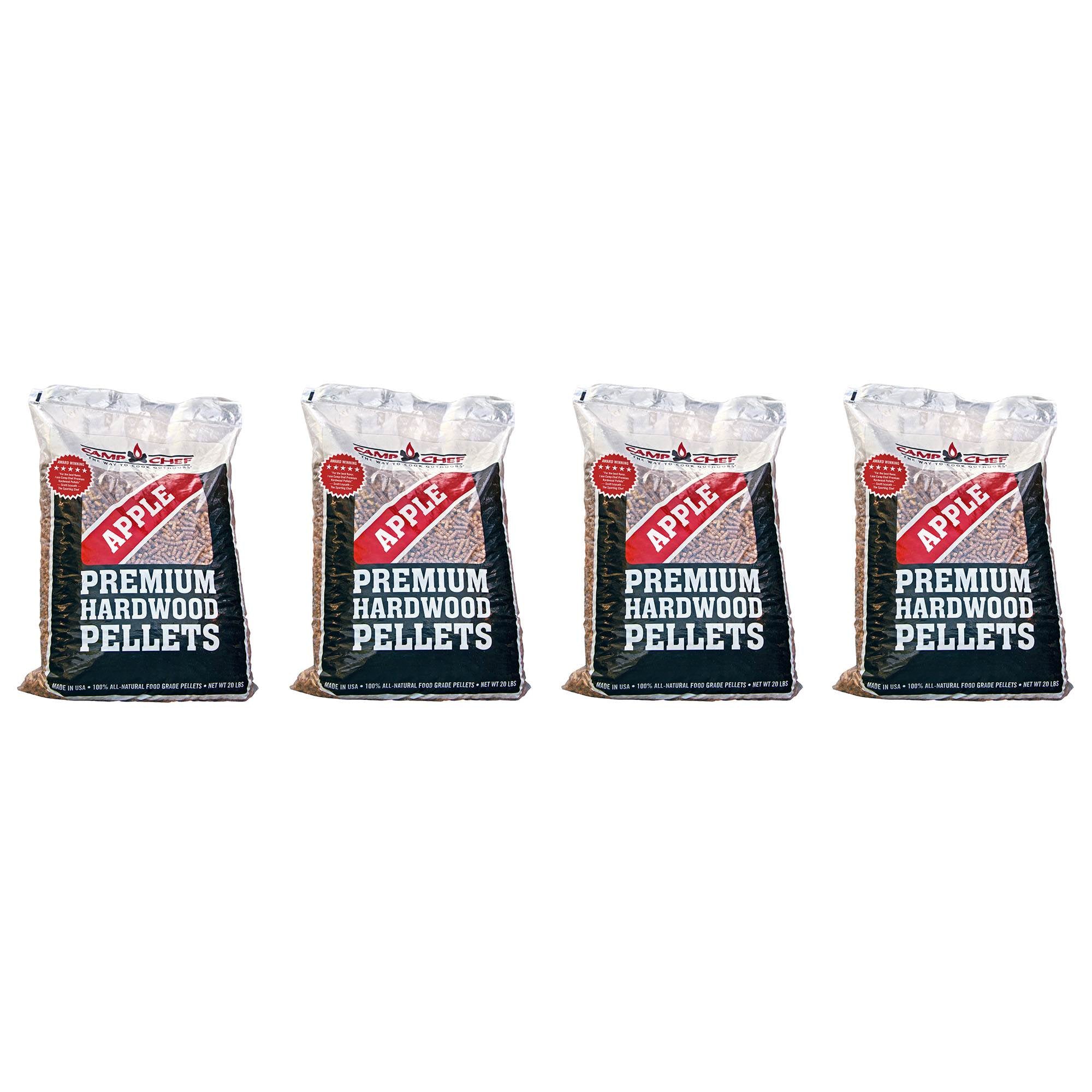 Camp Chef Smoker Grill Premium Orchard Apple Hardwood Pellets, 20 lbs (4 Pack)
