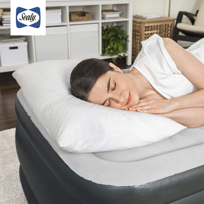 Sealy Tritech 20 Inch Inflatable Mattress Twin Airbed w/ Built-In Pump (Used) - VMInnovations