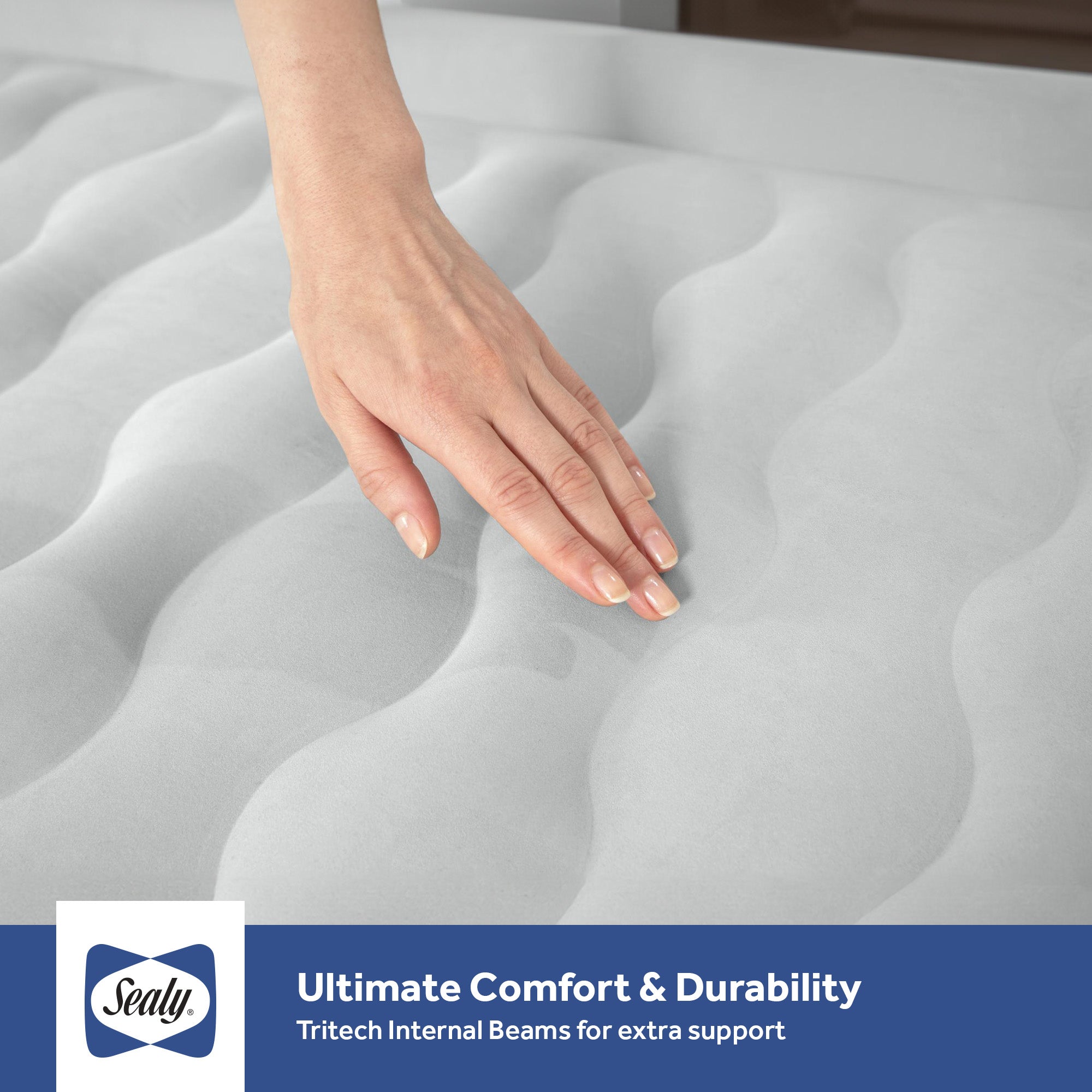 Sealy 94056E-BW Tritech 20 Inch Built-In Pump Inflatable Mattress Queen Airbed (For Parts)