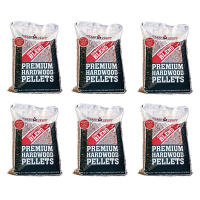 Camp Chef Smoker Grill Competition Blend Hardwood Pellets, 20 lbs (6 Pack)