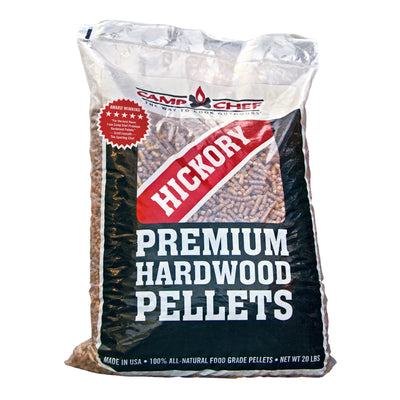 Camp Chef Smoker Grill Premium Hickory BBQ Hardwood Pellets, 20 lbs (4 Pack)