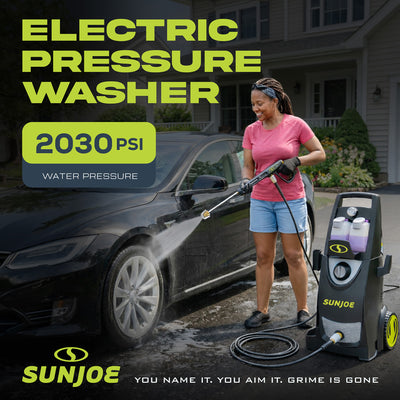 Sun Joe Electric Pressure Washer, Portable Power Washer with Wheels (Open Box)