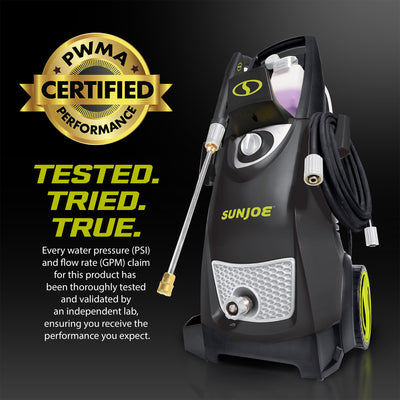 Sun Joe Electric Pressure Washer, Power Washer with Wheels, SPX3000 (For Parts)