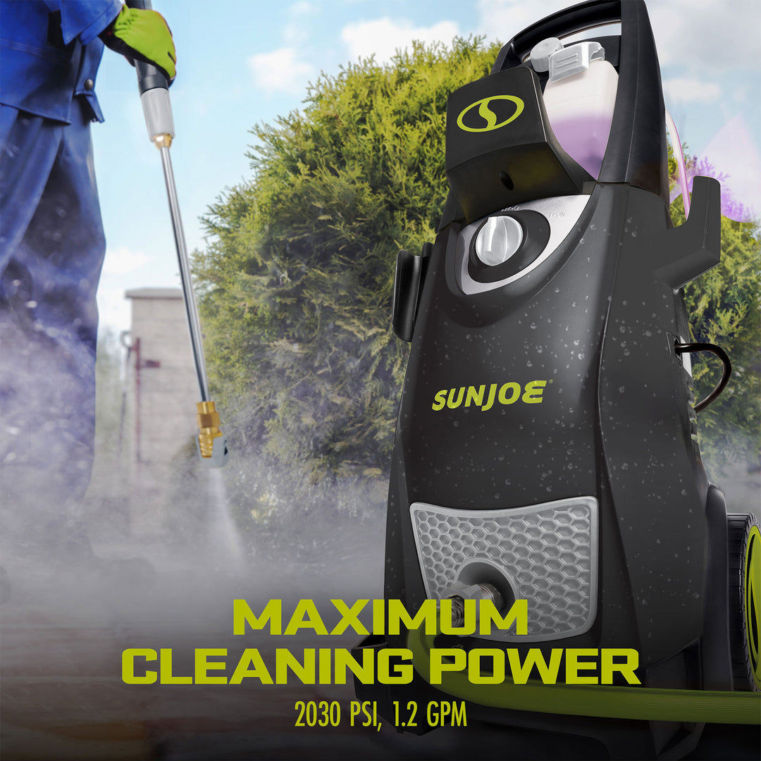 Sun Joe Electric Pressure Washer, Portable Power Washer with Wheels (Open Box)