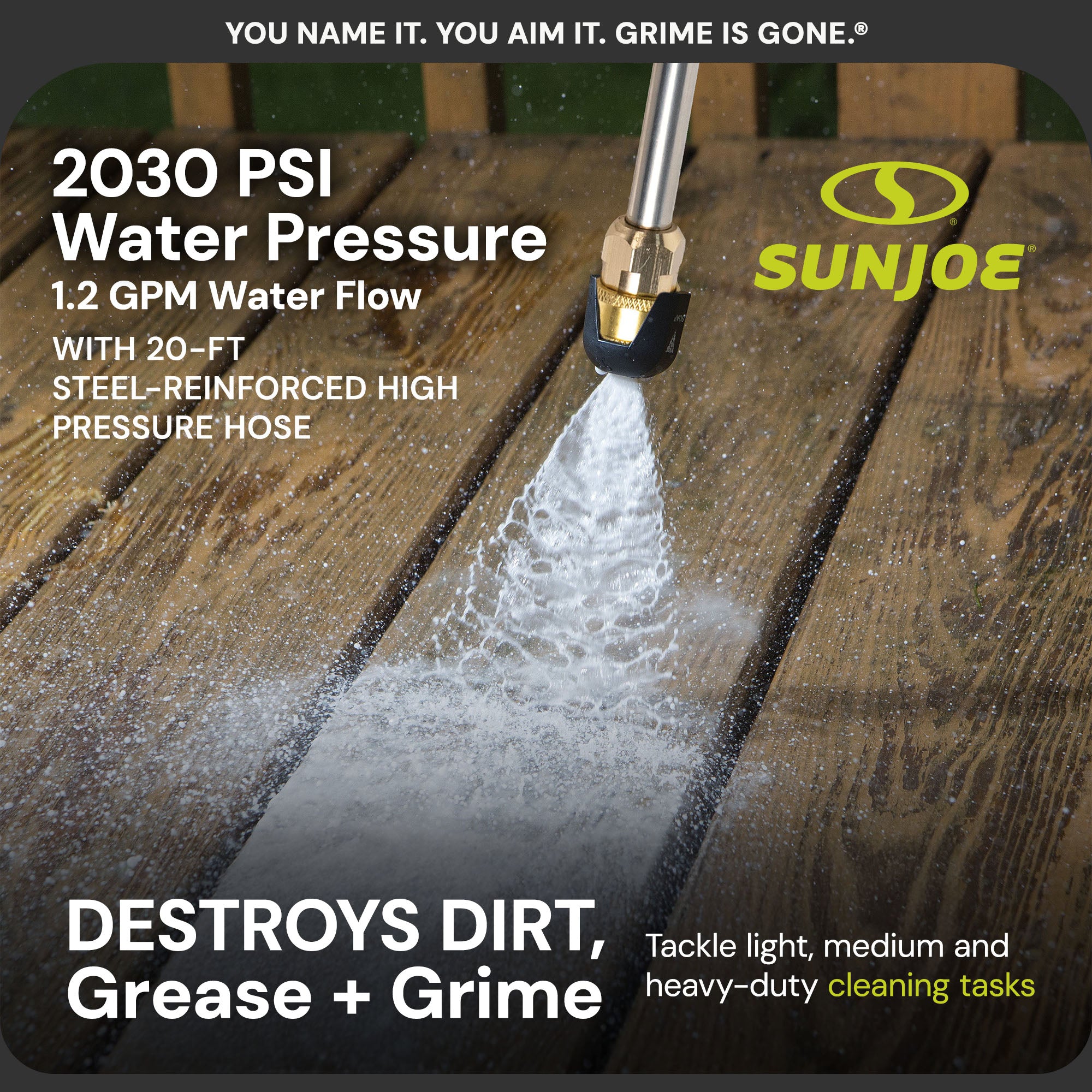 Sun Joe Portable 10 Inch Pressure Washer Attachment & Electric Pressure Washer