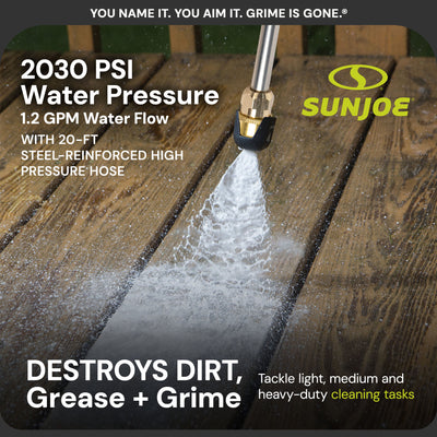 Sun Joe Portable 10 Inch Pressure Washer Attachment & Electric Pressure Washer