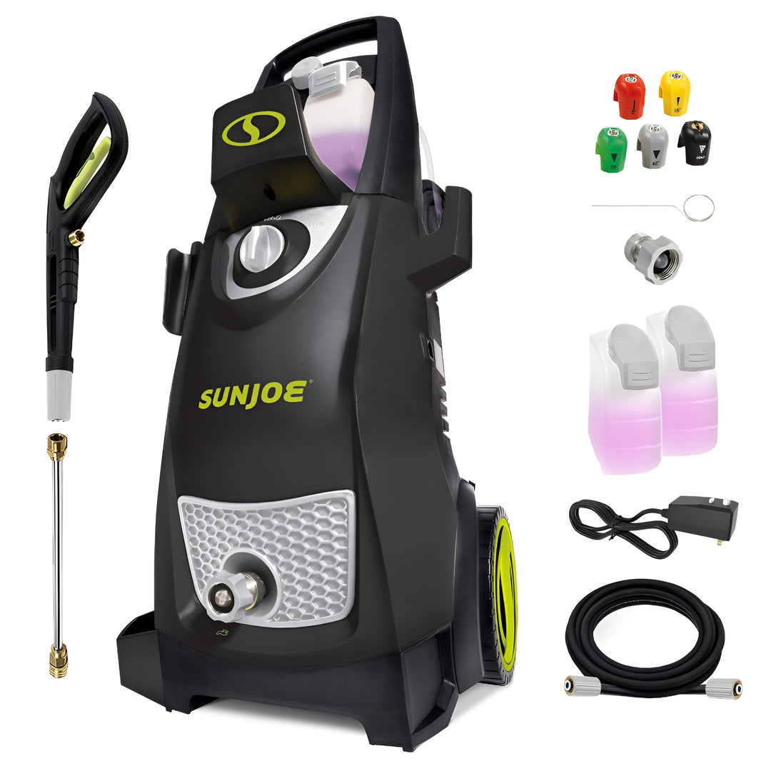 Sun Joe Electric Pressure Washer, Portable Power Washer with Wheels (Open Box)