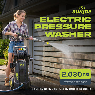 Sun Joe Electric Pressure Washer, Portable Power Washer, SPX300, PWMA Certified