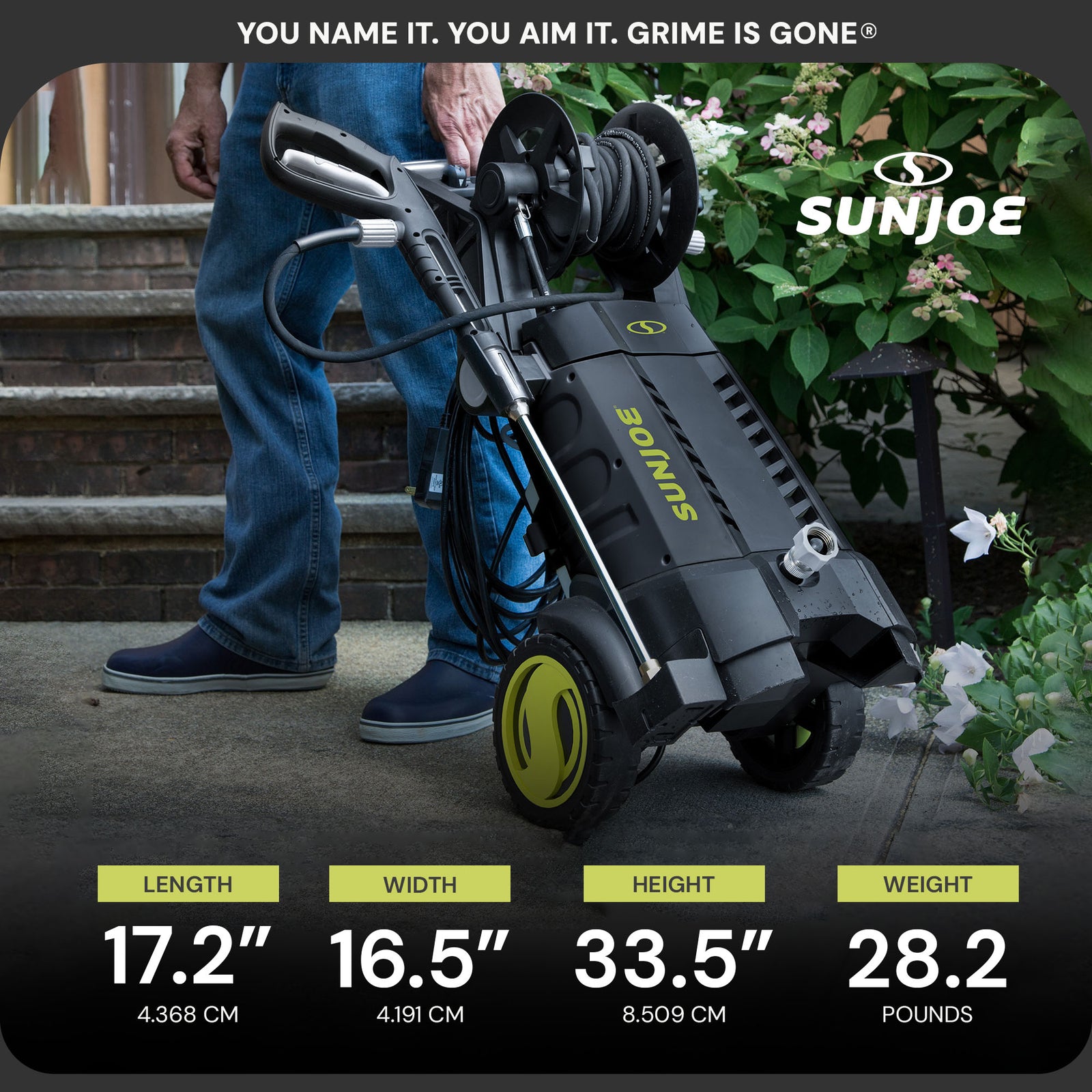 Sun Joe Electric Pressure Washer, Portable Power Washer, SPX300, PWMA Certified - VMInnovations