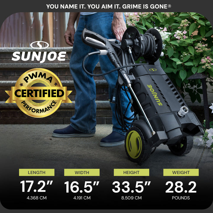 Sun Joe SPX3001 14.5-Amp 2030 PSI Pressure Washer with Hose Reel (For Parts)
