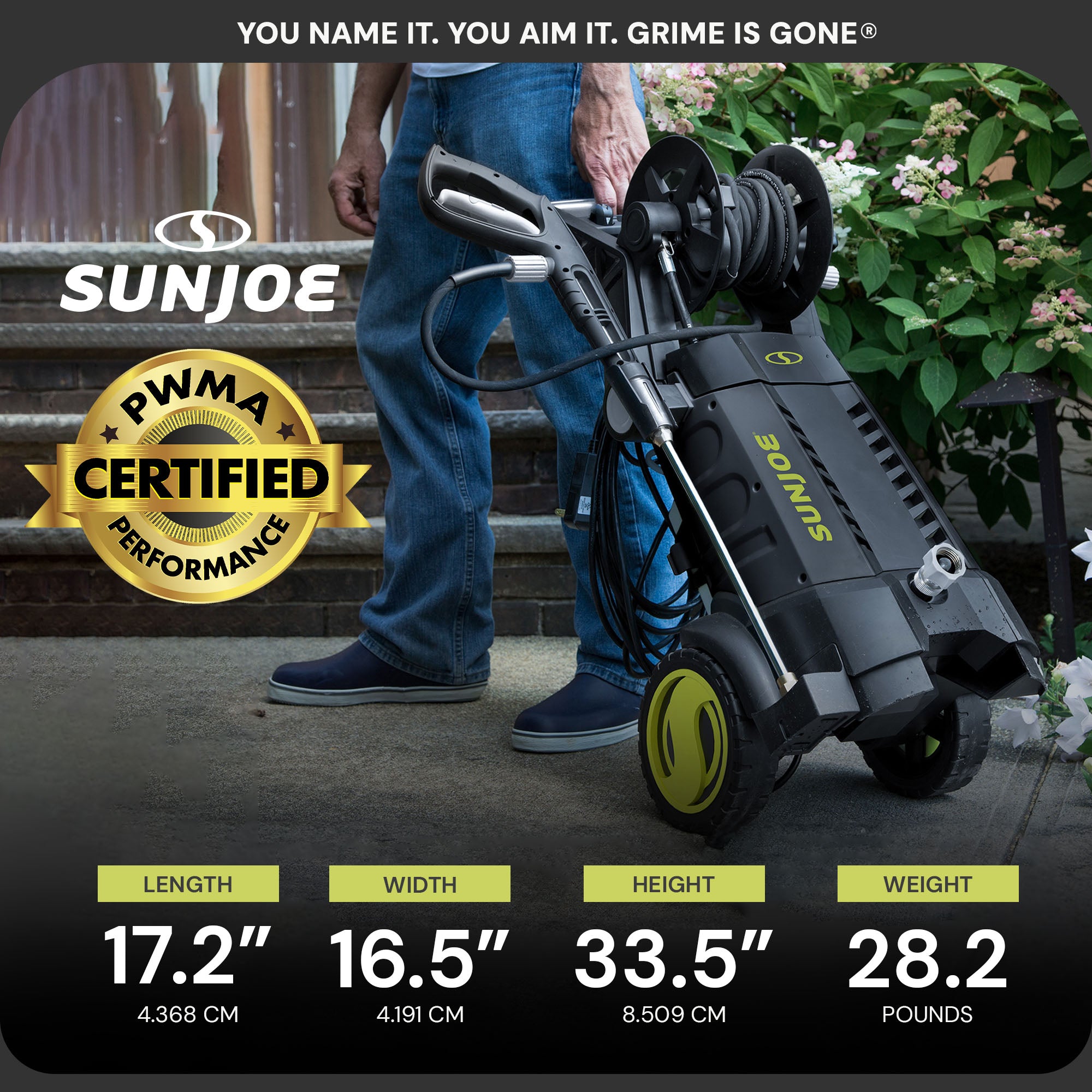Sun Joe 14.5 Amp 2030 PSI Corded Electric Pressure Washer w/ Hose Reel(Open Box)