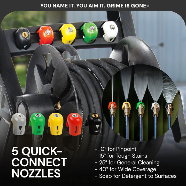 Sun Joe Quick-Connect Spray 5-Tip Set & 2030 PSI Corded Electric Pressure Washer