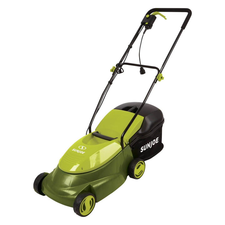 Sun Joe MJ401E 14 Inch 12 Amp Home Electric Corded Push Behind Lawn Mower, Green - VMInnovations