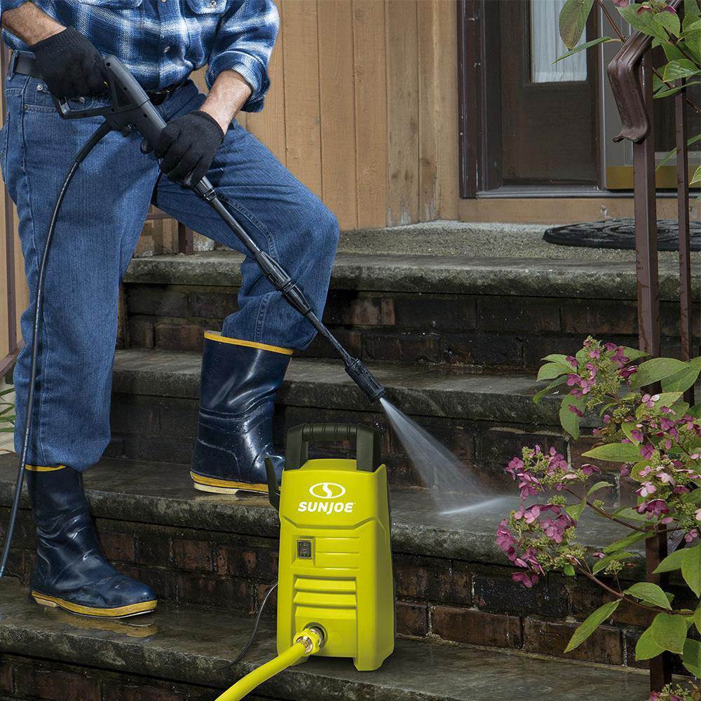 Sun Joe SPX200E 10-Amp 1350 PSI 1.45 GPM Electric Water Pressure Washer, Green