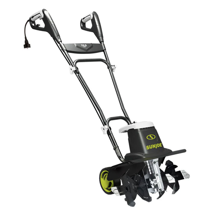 Sun Joe Electric Garden Tiller, Steel Tines, 13.5 Amp, 16 Inch, Black(For Parts)