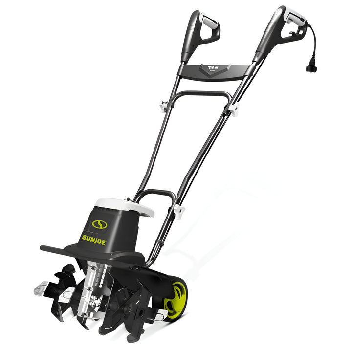Sun Joe Electric Garden Tiller, Steel Tines, 13.5 Amp, 16 Inch, Black(For Parts)