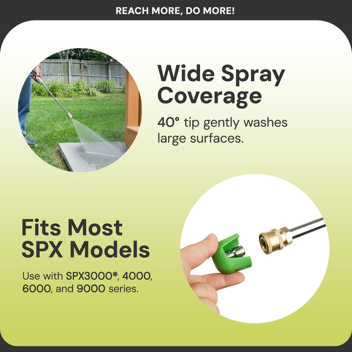 Sun Joe 5.5' Aluminum Extension Spray Wand for SPX Series Pressure Washers, ESW4