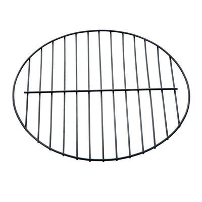 Sun Joe SJFP35-STN 35 Inch Outdoor Cast Stone Fire Pit w/ Screen, Natural Stone