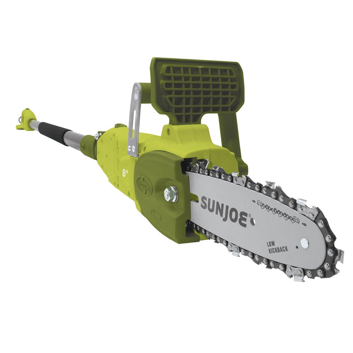 Sun Joe 120V Convertible Pole Chainsaw, Electric Trimmer 8.6’, Green (Used)