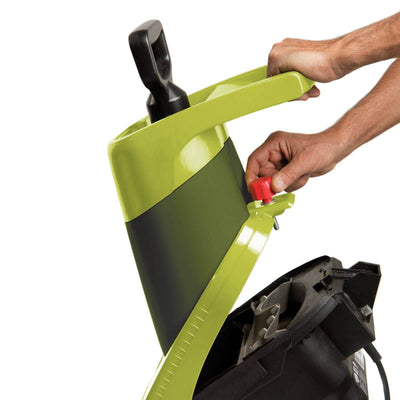 Sun Joe CJ602E Electric Garden Wood  Leaf Waste Chipper Shredder Mulcher, Green - VMInnovations