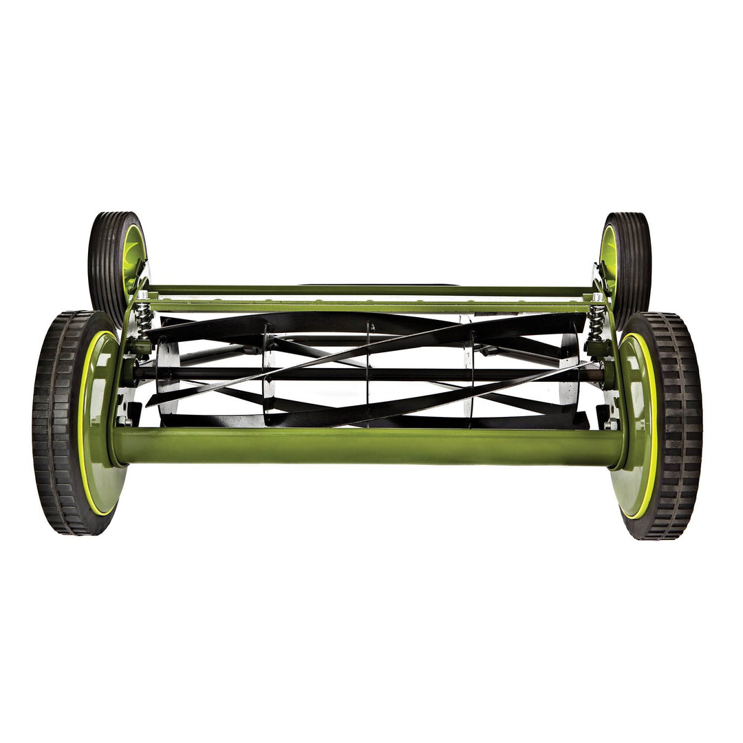 Sun Joe Manual Reel 18" Push Behind Lawn Mower with Grass Catcher, SUJ-MJ501M