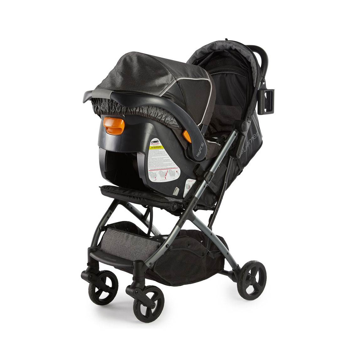 Summer Infant 3Dpac CS+ Compact Fold Lightweight Car Seat Compatible Stroller