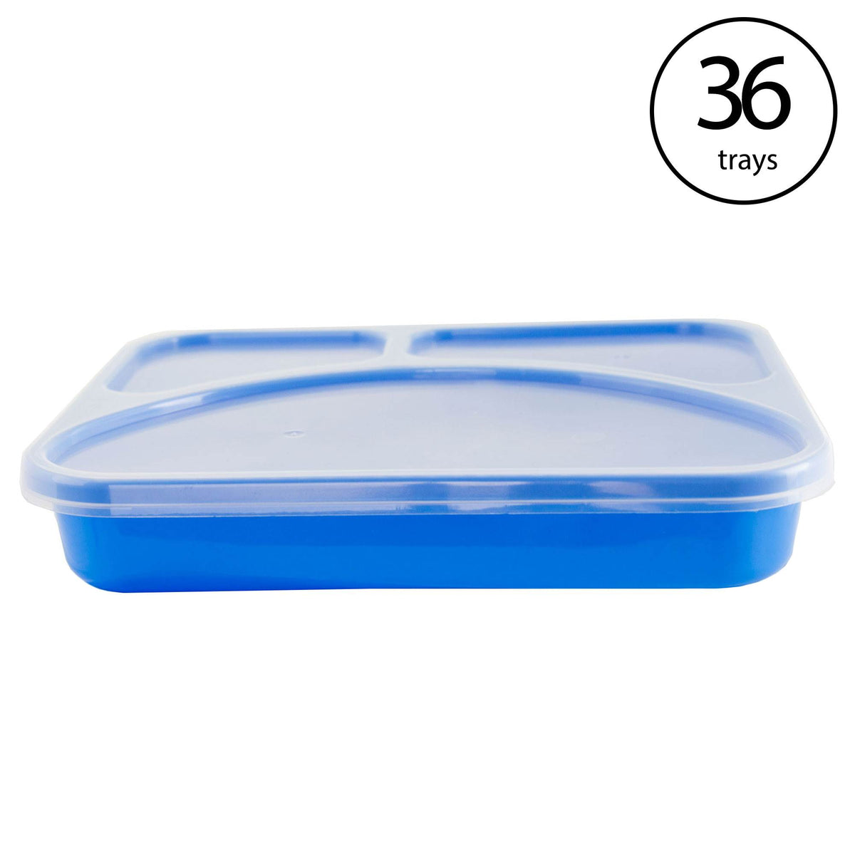 Life Story (36 Pack) 3 Compartment Meal Prep Containers with Lids - Easy to Clean Reusable Food Storage Container 28 oz