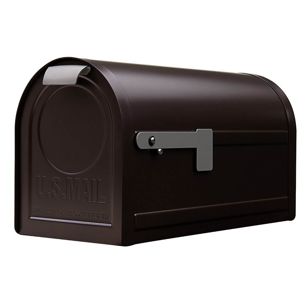 Gibraltar Mailboxes Northpointe Steel Post Mount Mailbox, Venetian Bronze (Used)